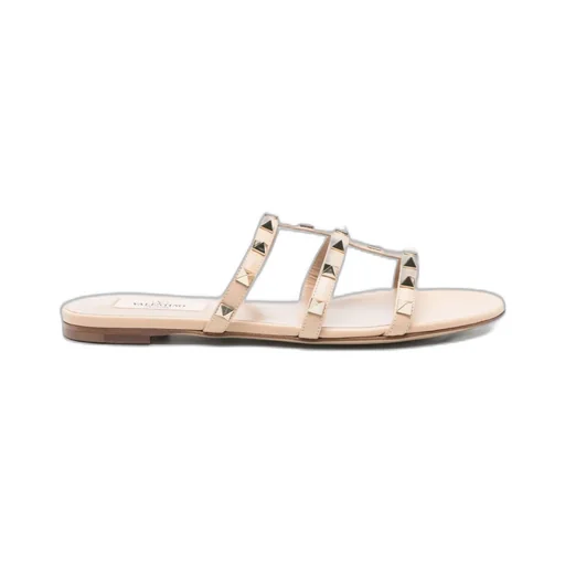 Rockstud-Embellished Flat Sandals