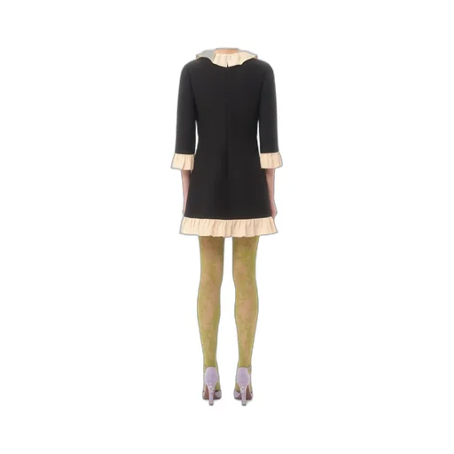 Crepe Couture Short Dress