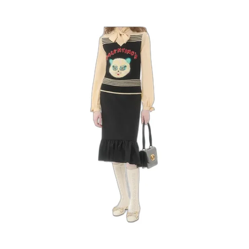 Le Chat De La Maison Embroidered Gilet