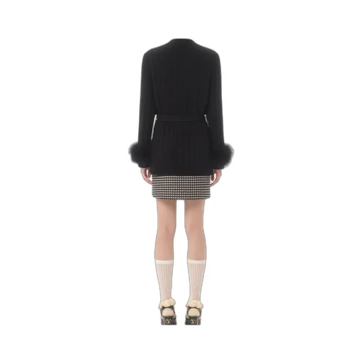 Cardigan With Feathers