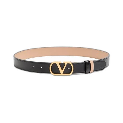 Vlogo Signature Reversible Shiny Calfskin Belt