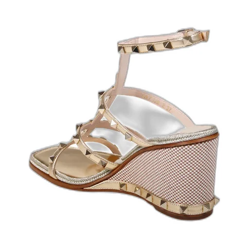 80Mm Studded Wedge-Heel Sandals