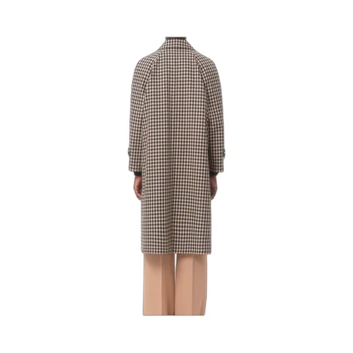 Garavani Checked Single Breasted Coat