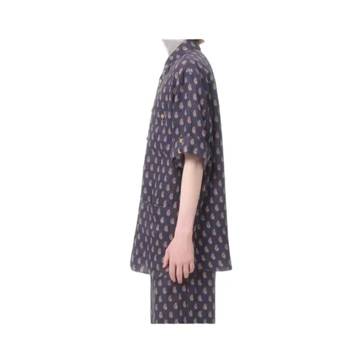 Lightweight Linen Shirt With Voyage Imaginaire Print