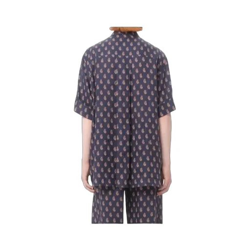 Lightweight Linen Shirt With Voyage Imaginaire Print