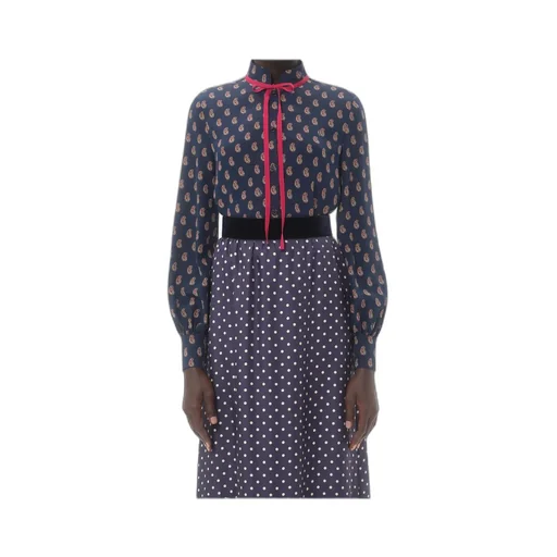 Voyage Imaginaire Printed Bow Detailed Shirt