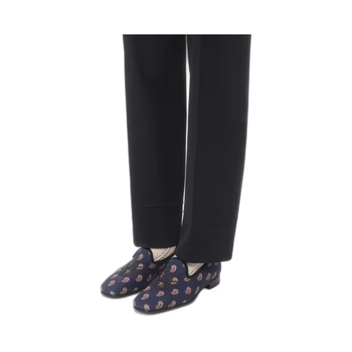 All-Over Patterned Slip-On Loafers