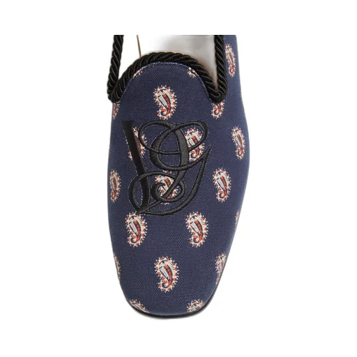 All-Over Patterned Slip-On Loafers