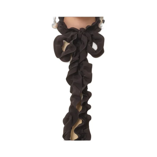 Ruffle Detailed Curved Hem Shirt