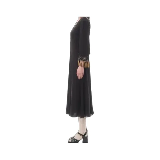 V-Neck Long Sleeve Dress