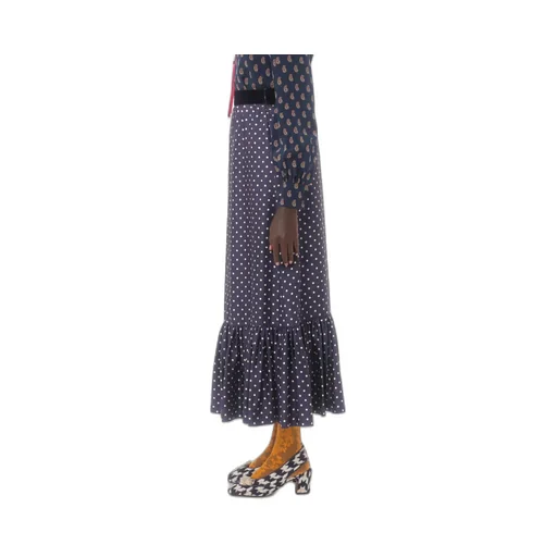 Pois Midi Skirt