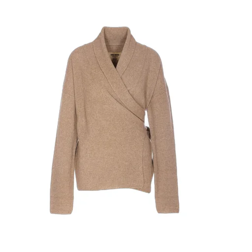 Long-Sleeved Wrap Sweater