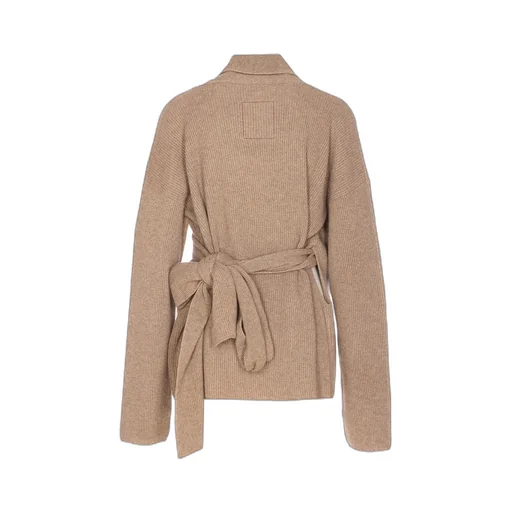 Long-Sleeved Wrap Sweater