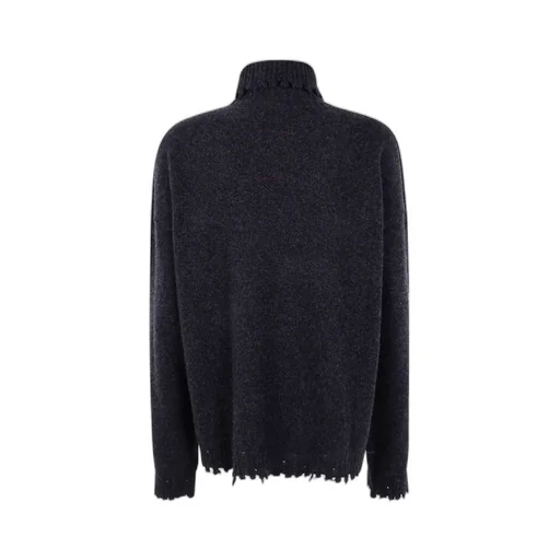 Ruffled Roll-Neck Sweater