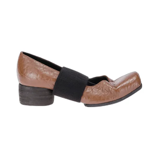 Strapped Heeled Ballet Shoes
