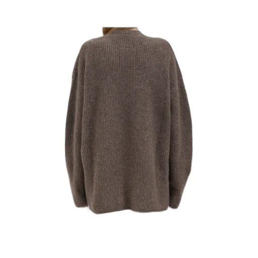 Long-Sleeved Knitted Cardigan