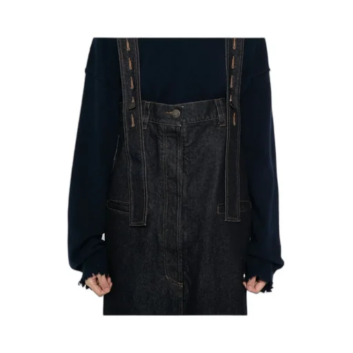 Denim Overalls Skirt