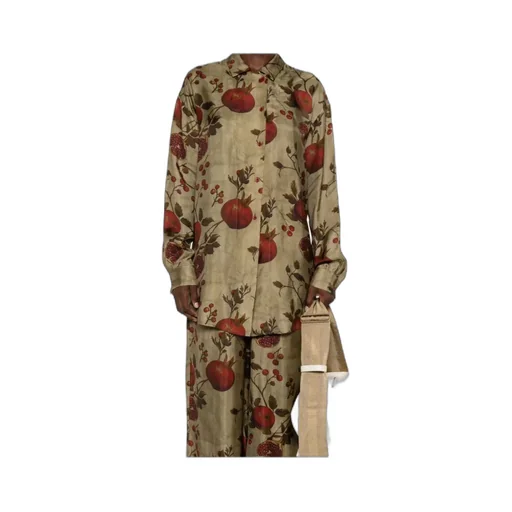 Pomegranate-Print Shirt