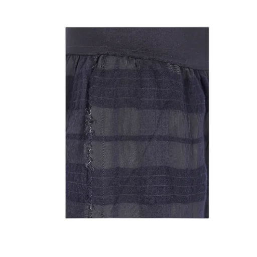 Plaid Wide-Leg Pants