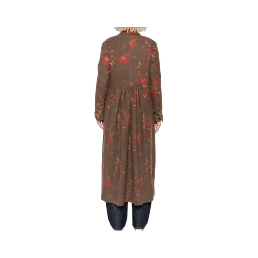 Floral Printed Double-Breasted Coat