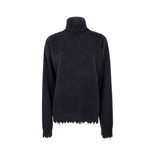 Ruffled Roll-Neck Sweater