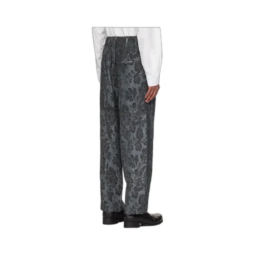 Floral Jacquard Pattern Track Pants