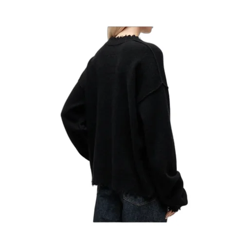 Raw-Edge Cashmere Top