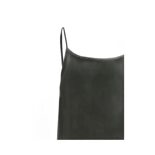 Long Dress With Adjustable Spaghetti Straps In Silk Anaya