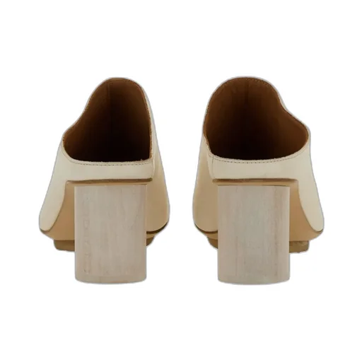 High-Heeled Mules