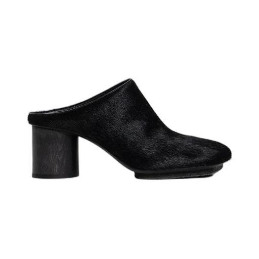 High-Heeled Mules