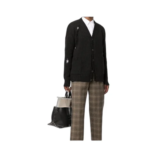 Long-Sleeved Knitted Cardigan
