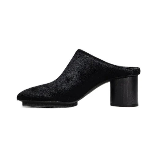High-Heeled Mules