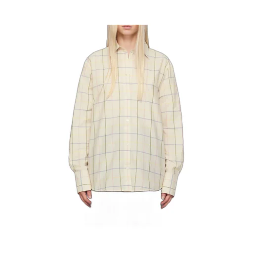 Windowpane Printed Long Sleeved Shirt