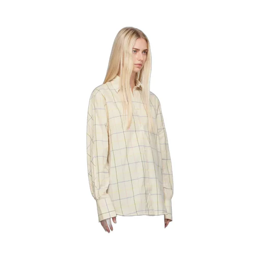 Windowpane Printed Long Sleeved Shirt