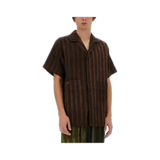 Short-Sleeved Striped Shirt
