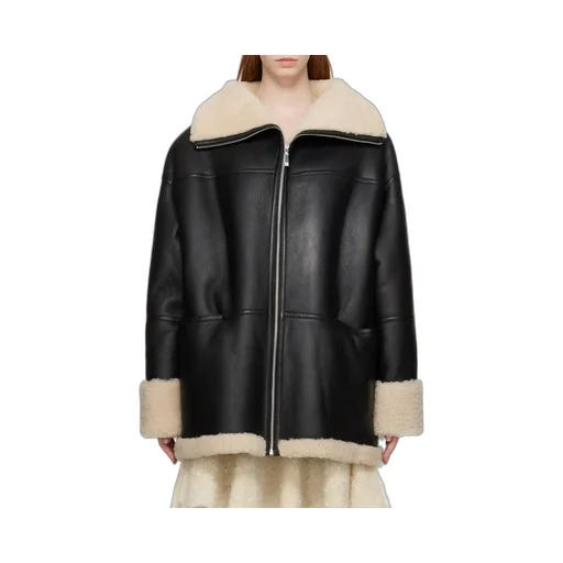 Logo Lapel Zipper Jacket
