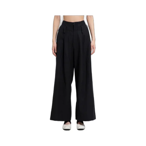 Wide-Leg Cropped Trousers