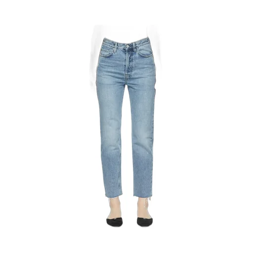 Classic-Cut Cropped Jeans