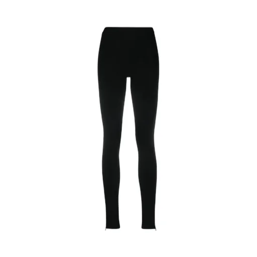 Zip Detailed Slim-Cut Leggings