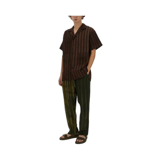 Drop-Crotch Tapered Trousers