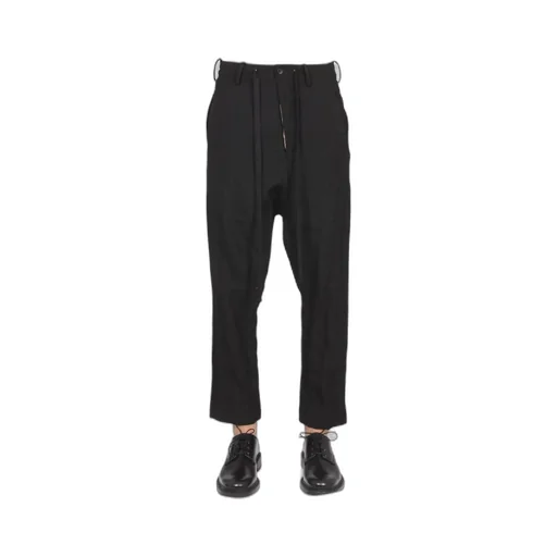 Drop Crotch Drawstring Trousers