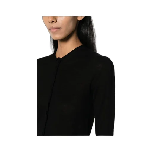 Vertical-Seamed Cashmere Jumper