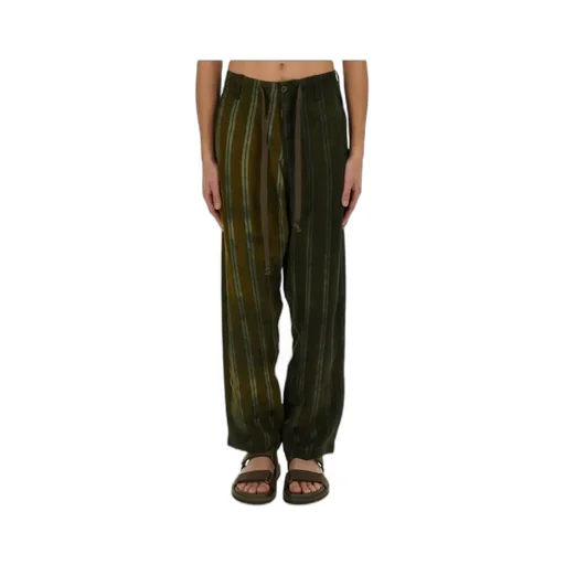 Drop-Crotch Tapered Trousers