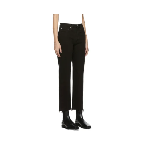 Cropped Straight-Leg Jeans