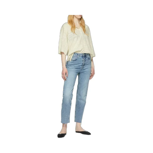 Classic-Cut Cropped Jeans