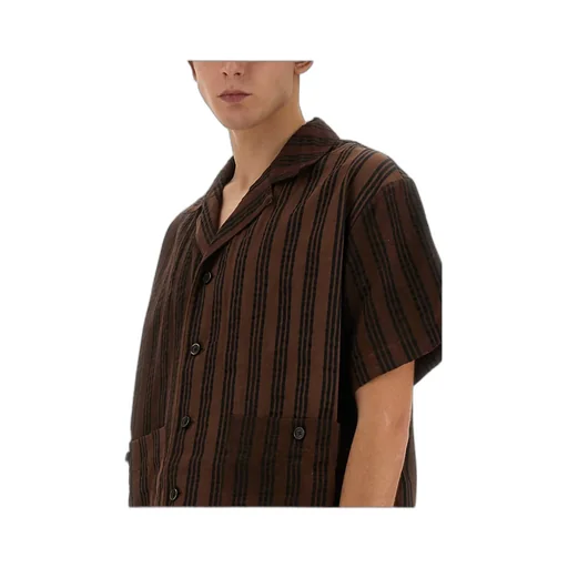 Short-Sleeved Striped Shirt