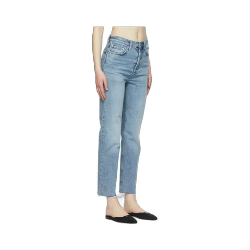 Classic-Cut Cropped Jeans