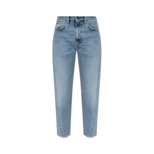 High Waisted Cropped Jeans