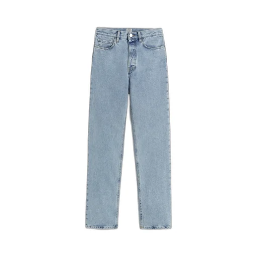 Mid-Rise Straight Leg Jeans
