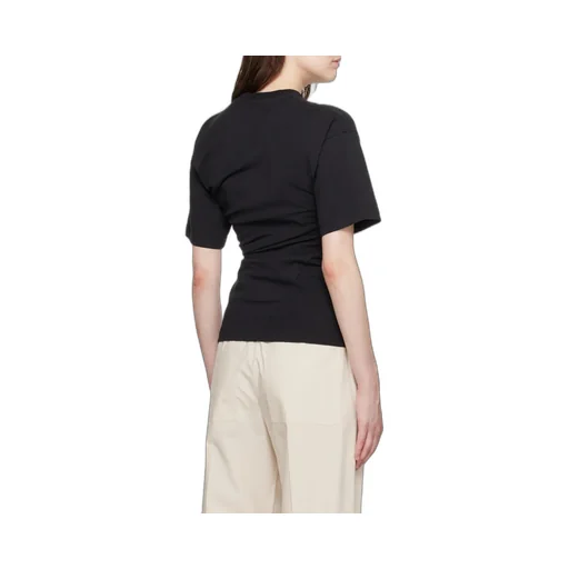 Crewneck Asymmetric Hem T-Shirt